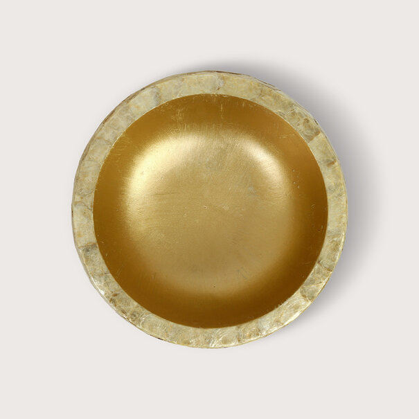 Bowl Capiz Gold D40 H20