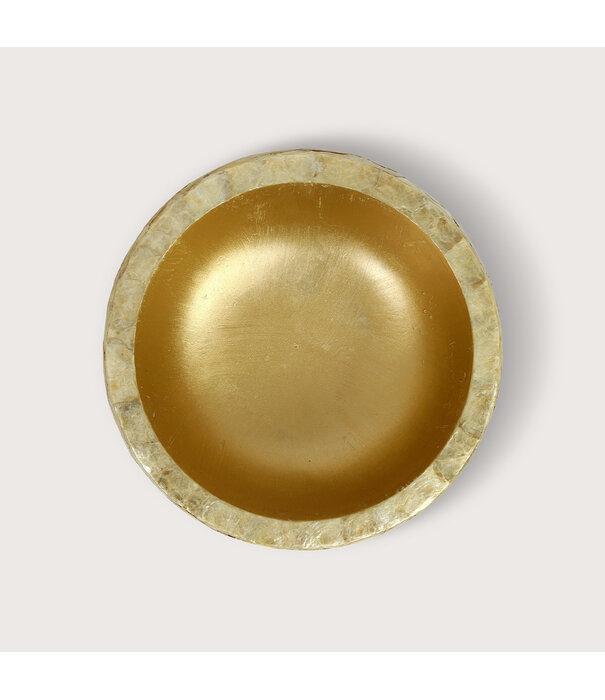 Bowl Capiz Gold D40 H20