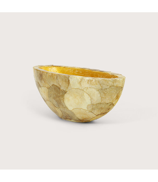 Pot Capiz Ovaal Goud L40 B15 H16