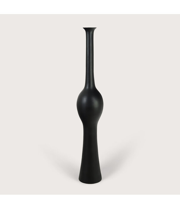 Vase Bella Black Matt D25 H145