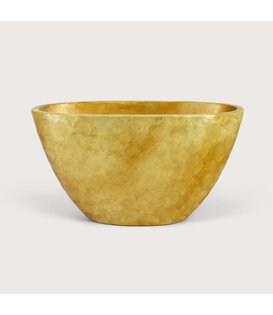 Pot Capiz High Oval Gold L81 W31 H46