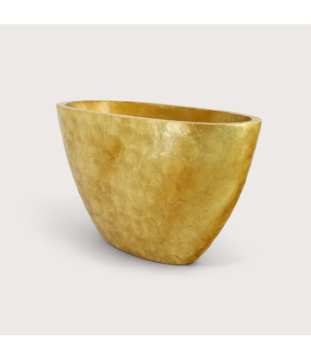 Pot Capiz Hoog Ovaal Goud L81 B31 H46