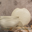 Pot Lotus Oyster White L46 B15 H48