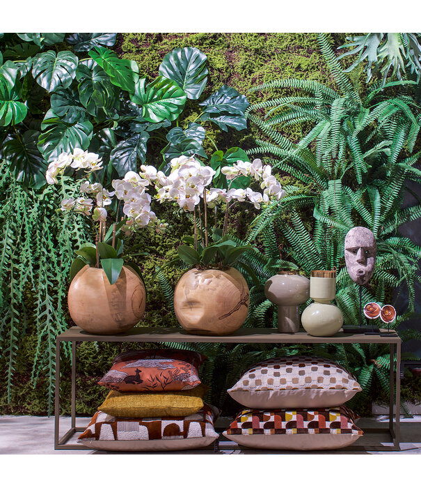 Kussen Nagano Oranje Wit L60 B60