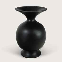 Vase Belly Black D62.5 H100