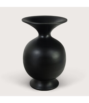 Vase Belly Black D62.5 H100