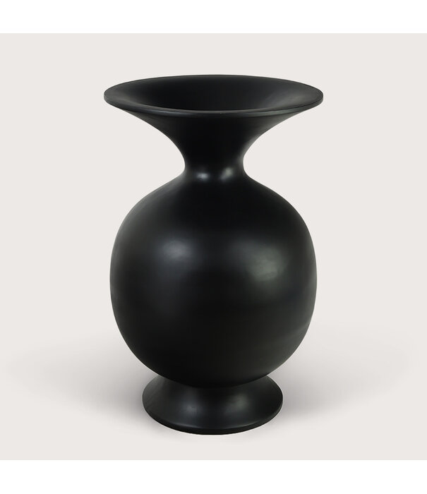 Vase Belly Black D62.5 H100