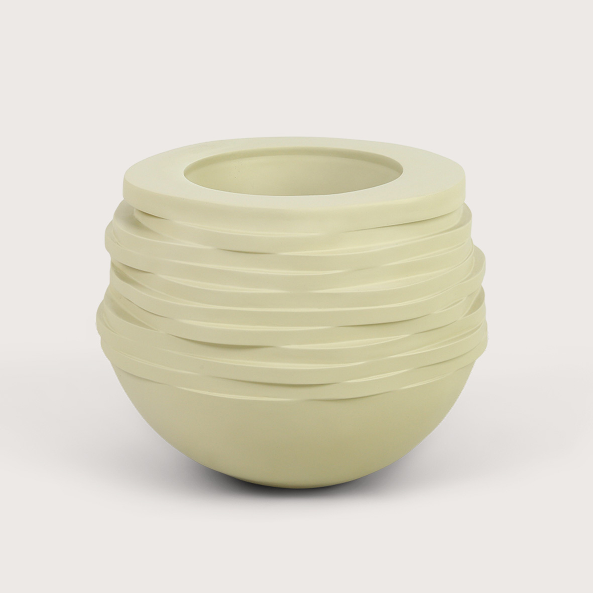 Pot Roza Oyster white D47 H36 - Pot & Vaas Sfeermakers