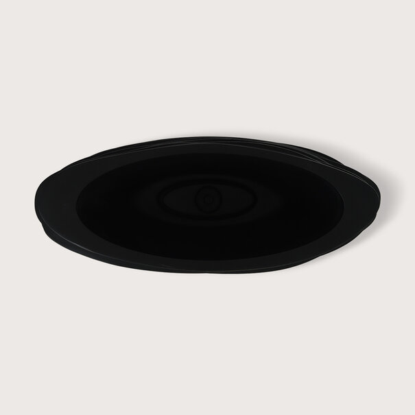 Pot Roza Oval Black Matt L80 W32 H40