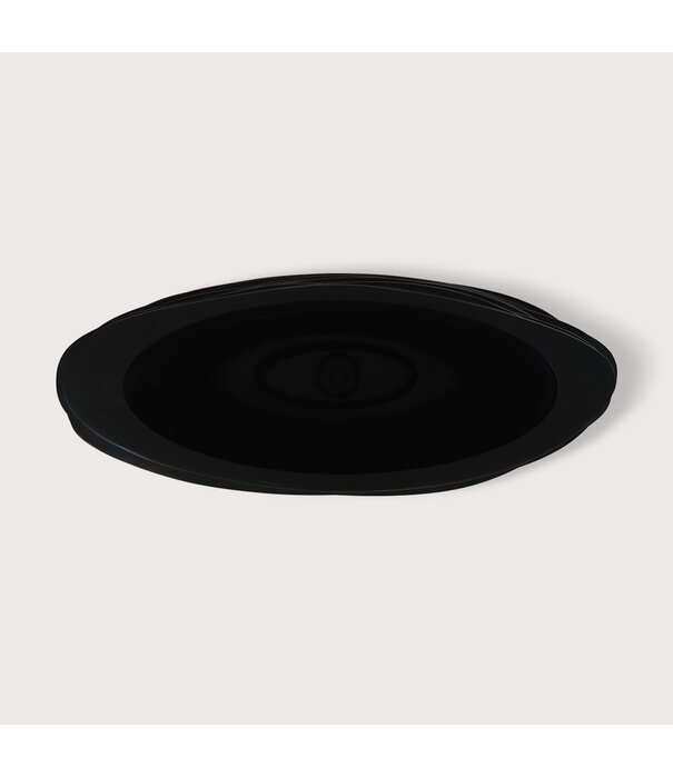 Pot Roza Oval Black Matt L80 W32 H40