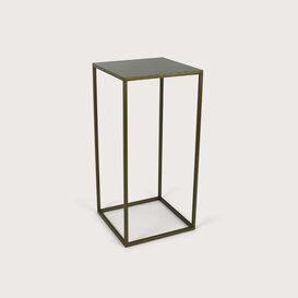Table frame fine incl. leaf Warm Gold L38 W38 H80