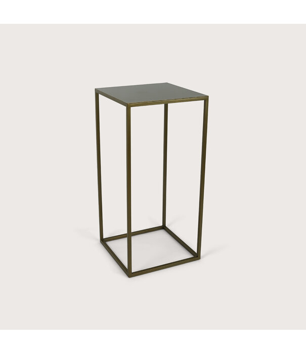 Table frame fine incl. leaf Warm Gold L38 W38 H80