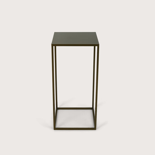 Table frame fine incl. leaf Warm Gold L38 W38 H80