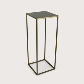 Table frame fine incl. leaf Warm Gold L38 W38 H100