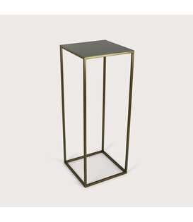 Table frame fine incl. leaf Warm Gold L38 W38 H100