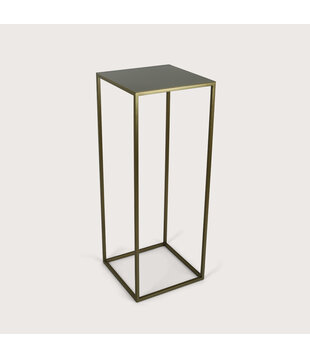 Table frame fine incl. leaf Warm Gold L38 W38 H100