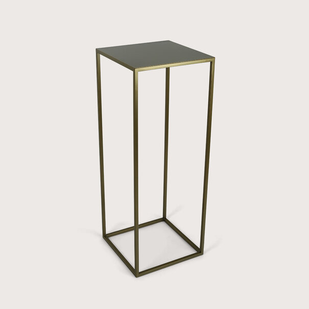 Table frame fine incl. leaf Warm Gold L38 W38 H100