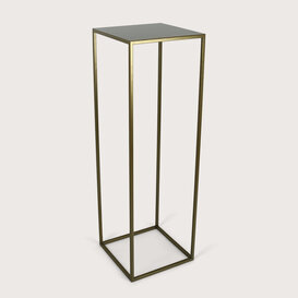 Table frame fine incl. leaf Warm Gold L38 W38 H120