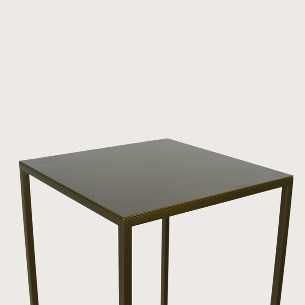 Table frame fine incl. leaf Warm Gold L38 W38 H120