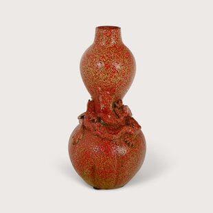 Vase Dragon Sand Red H45 Unique Item