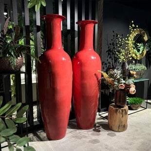 Vase Red H222 Pot & Vase EXCLUSIVES