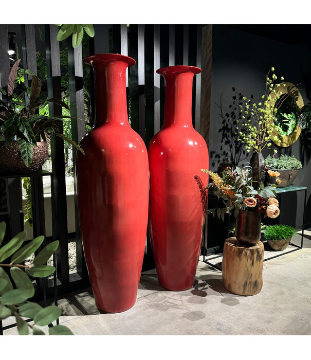 Vase Red H222 Pot & Vaas EXCLUSIVES