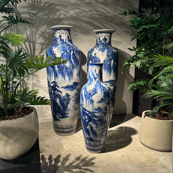 Vase Blue/White  H193 Pot & Vase EXCLUSIVES