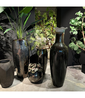 Vase Brown/White H168 Pot & Vaas EXCLUSIVES