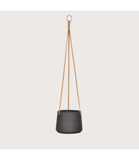 Hanging pot Patt M Black D16.50 H14