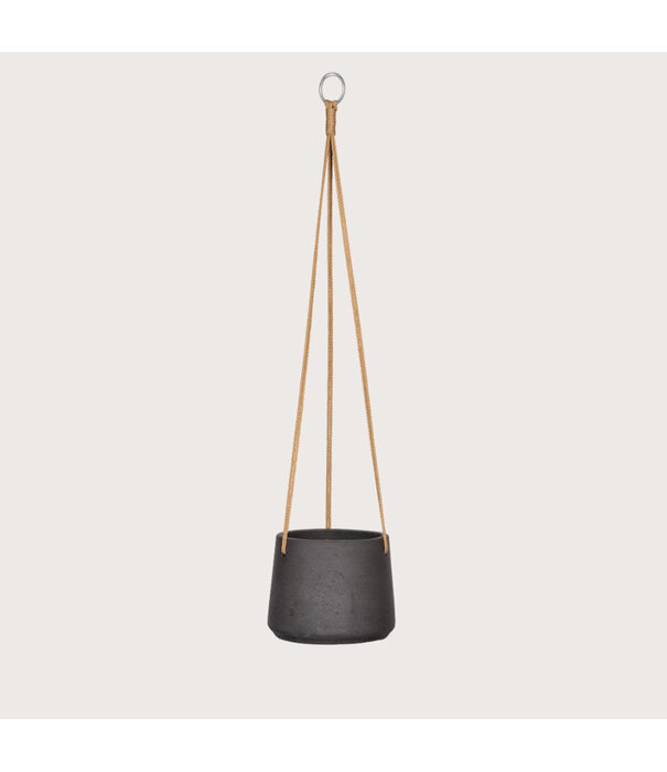Hanging pot Patt M Black D16.50 H14