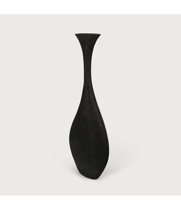 Vase Oval Inez M Brown L36 W17.5 H102