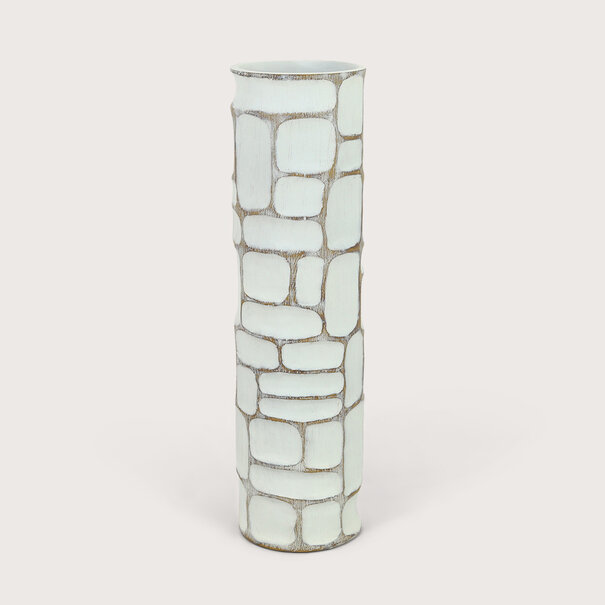 Vase Tula L White D16 H58