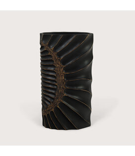 Oval Vase Esma Brown L24.5 W11.5 H45.5