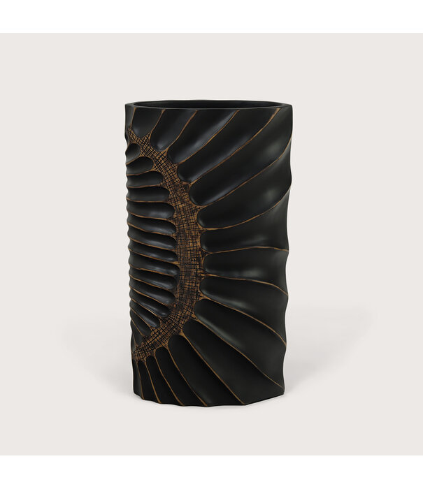 Oval Vase Esma Brown L24.5 W11.5 H45.5