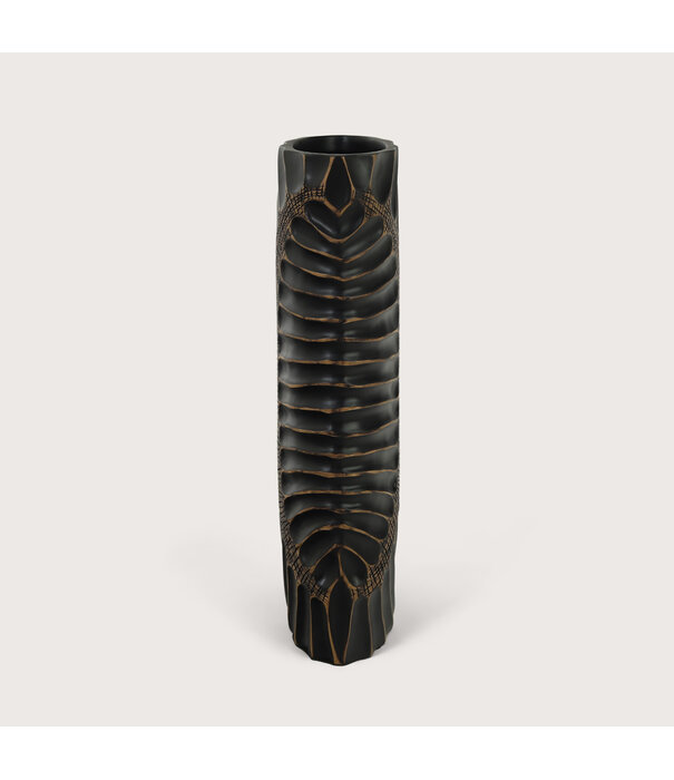 Oval Vase Esma Brown L24.5 W11.5 H45.5