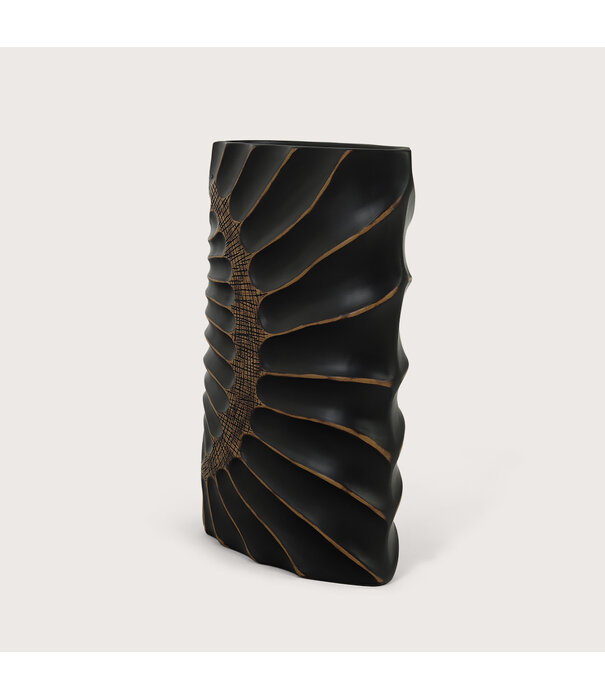 Oval Vase Esma Brown L22 W10.5 H36