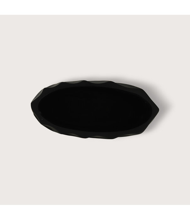 Oval Vase Esma Brown L22 W10.5 H36