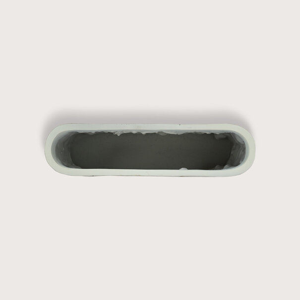 Ovale Pot Coco Wit S L40,5 B11 H20,5