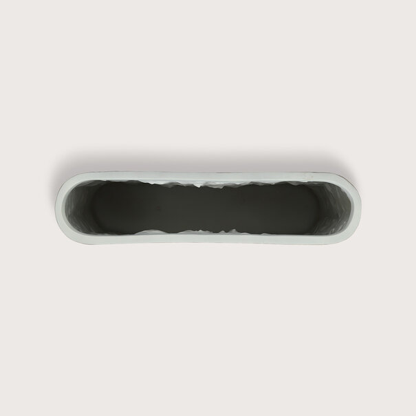 Ovale Pot Coco Wit L51 B12,5 H30,5