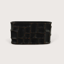 Oval Pot Coco Brown S L40.5 W11 H20.5