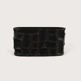 Oval Pot Coco Brown S L40.5 W11 H20.5