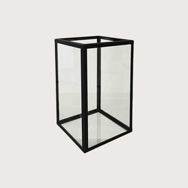 Wind light glass frame Black L30 B30 H50