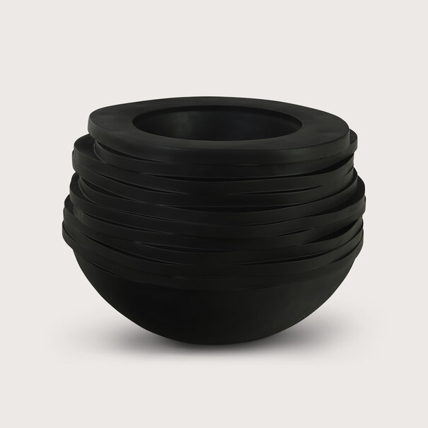 Bowl Roza Black Mat D65 H45