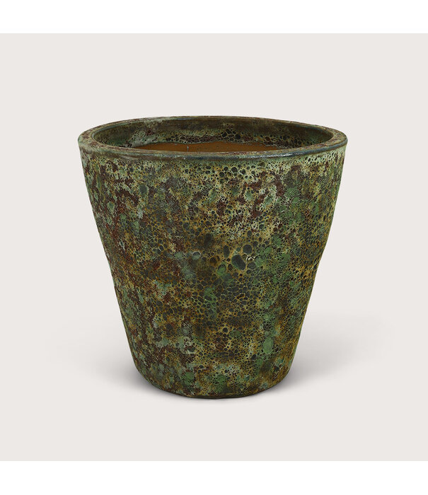 Pot Tom Lava L Green D76 H73