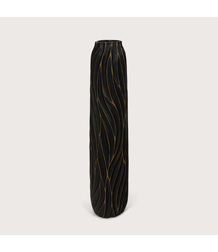 Vase Wave Brown/Black D16 H75