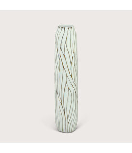 Vase Wave Brown/White D16 H75