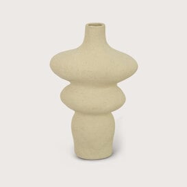 Vase Ferro Crème  L25 W15 H41.5