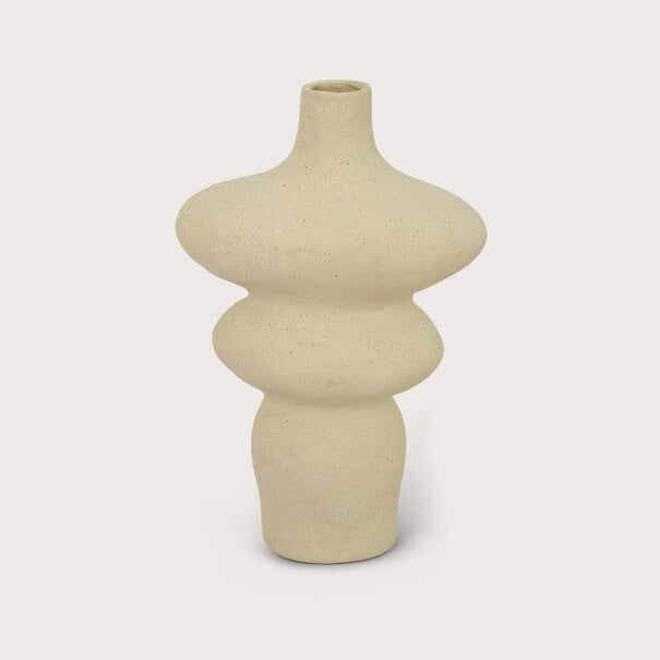 Vase Ferro Crème L25 W15 H41.5