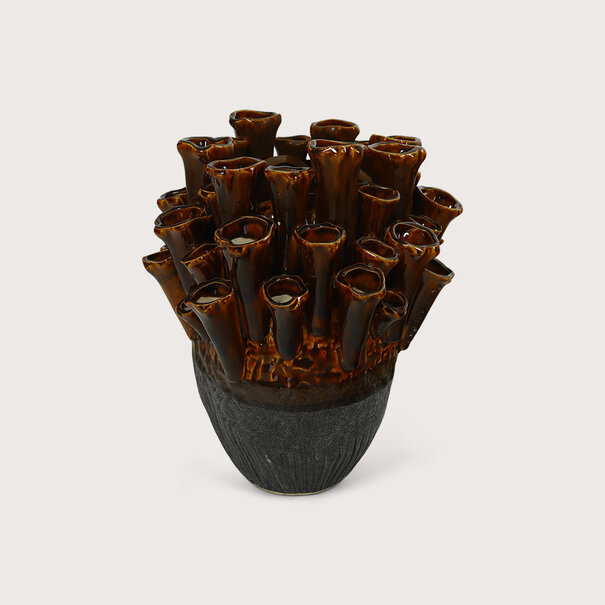 Vase Santo Brown L32 W28 H28