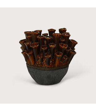 Vase Santo Brown L32 W28 H28